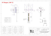 LDO Motors NEMA14 Motor tipo panqueque redondo de 36 mm LDO-36STH20-1004AHG(XH)