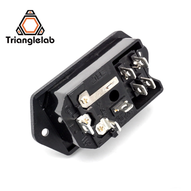 Triangle-lab 10A 250V 3-in-1 Fused Power Switch
